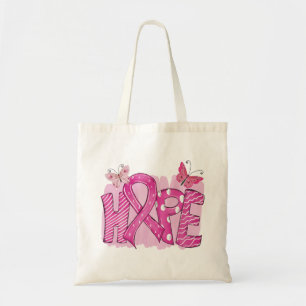 Bolsa Tote Cancer de Sobrevivência do Guerreiro de Fita Rosa