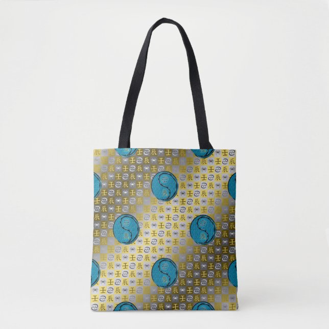 Bolsa Tote Câncer & Dragão de Água (Frente)
