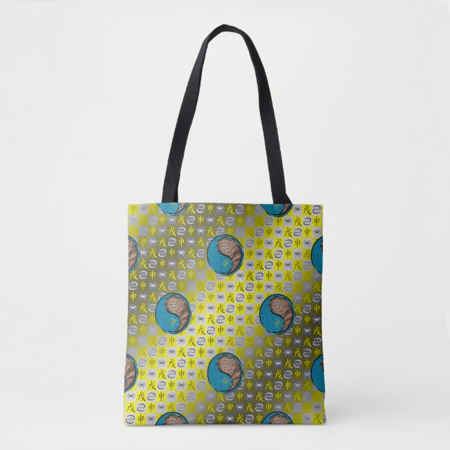 Bolsa Tote Câncer & Macaco de Terra (Frente)