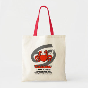 Bolsa Tote Cancer "O Caranguejo" saco de astrologia zodíaca