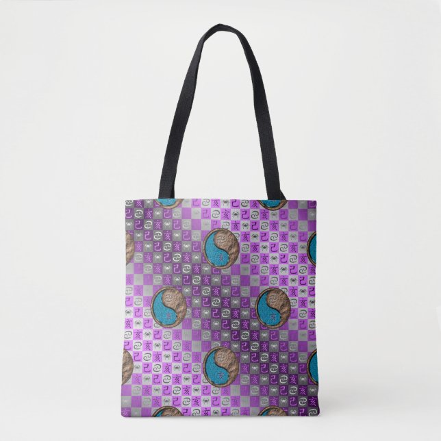 Bolsa Tote Câncer & Porco Terra (Frente)