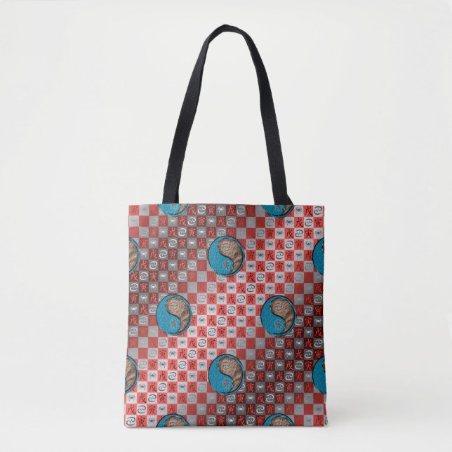 Bolsa Tote Câncer & Tigre da Terra (Frente)