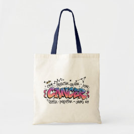 Bolsa Tote Cancer Zodiac Graffiti 