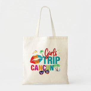 Bolsa Tote Cancún México Meninas Trip Colorful Vacations Grou