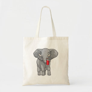 Bolsa Tote Caneca de Bebendo elefante