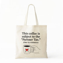 Caneca de Café Casais Engraçados Imposto Parceiro