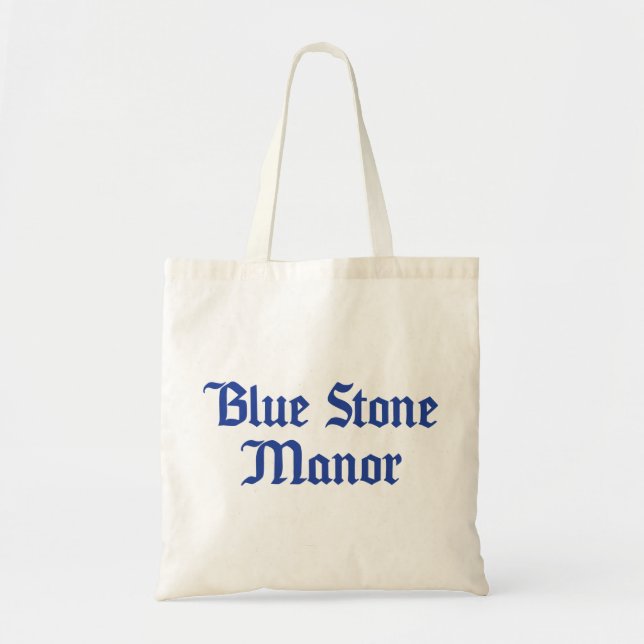 Bolsa Tote Caneca de pedra azul e saia (Frente)
