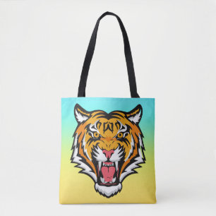 Bolsa Tote Caneca de viagem de Tigre em Raiva-25818