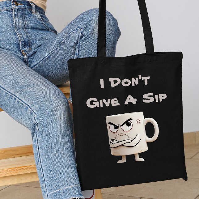 Bolsa Tote Caneca Mal-Humorada “Não Dou Um Trago” (Criador carregado)