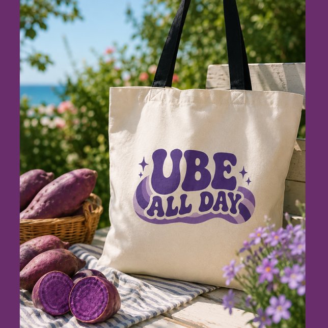 Bolsa Tote Caneca Ube o Dia Todo (Criador carregado)