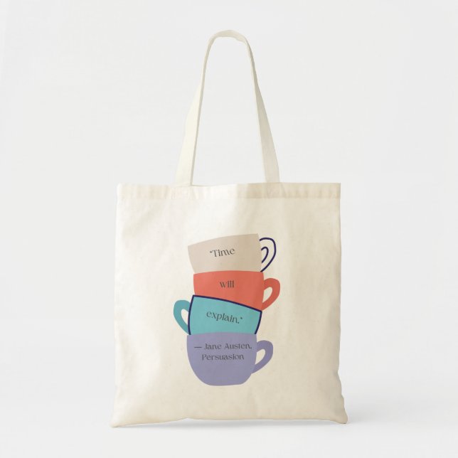 Bolsa Tote Canecas Jane Austen (Frente)