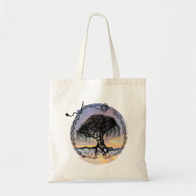 Bolsa Tote Caneta e Tinta no Sunset (Frente)