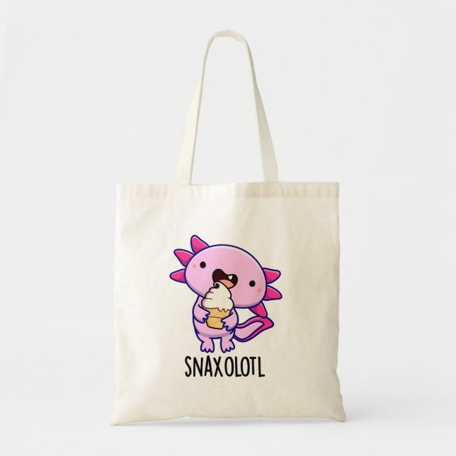 Bolsa Tote Caneta Engrenada Axolotl (Frente)
