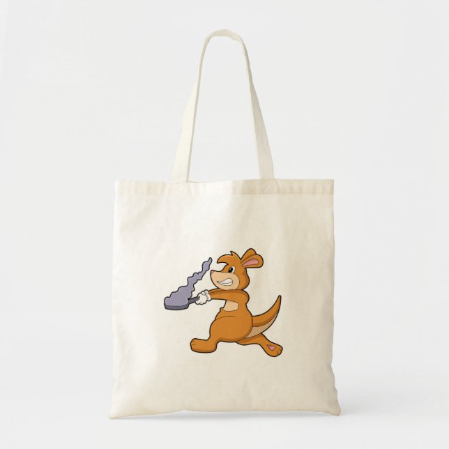 Bolsa Tote Canguru como Cozinheiro com Panela (Frente)