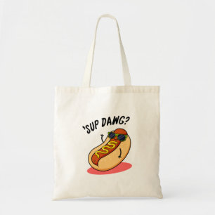 Bolsa Tote Canhoto De Cão Quente, Pun