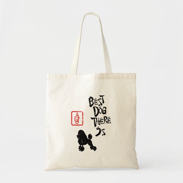 Bolsa Tote Caniche de brinquedo (Frente)