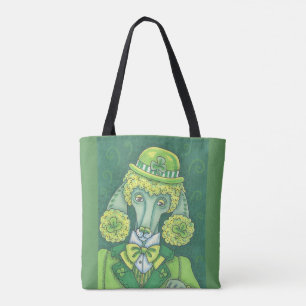 BOLSA TOTE CANICHE FRANCESA VERDE IRLANDESA, SACOLA DO CÃO