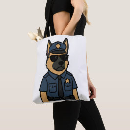 Bolsa Tote Canino legal - German shepherd com óculos de sol