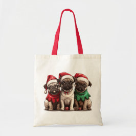 Bolsa Tote Caninos de Natal