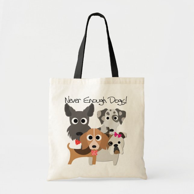 Bolsa Tote Caninos Nunca Suficientes (Frente)