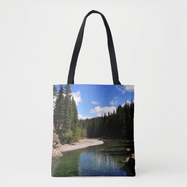 Bolsa Tote Canoé Meadows Kananaskis Canadá (Frente)