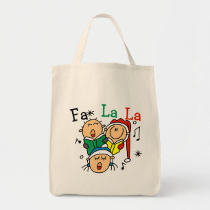 Bolsa Tote Cantando Camisetas de Natal e presentes