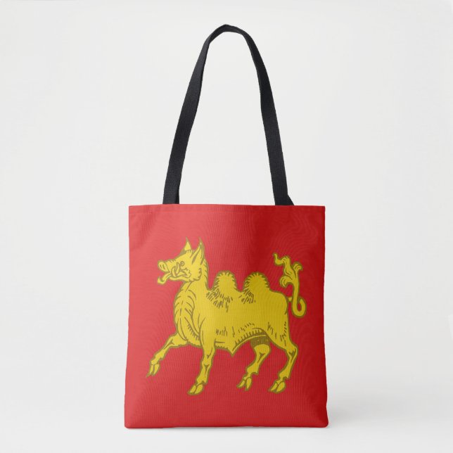 Bolsa Tote Cantão de Attilium Populace Crachá (Frente)