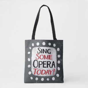 Bolsa Tote Cante Uma Ópera Hoje Saco De Toque