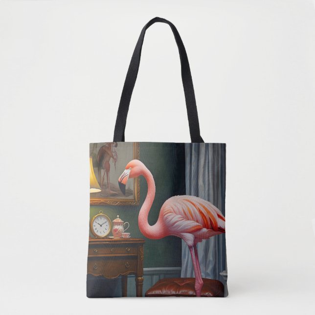 Bolsa Tote Cantinho das Cozinhas de Flamingo (Frente)