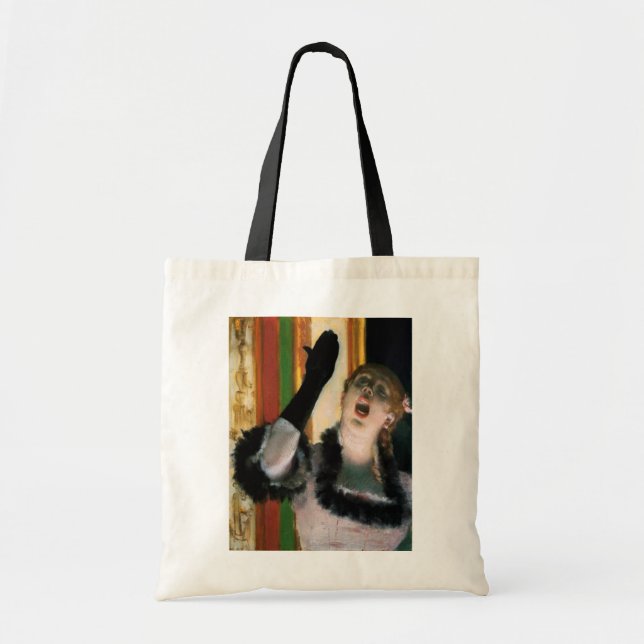 Bolsa Tote Cantor com uma luva, Edgar Degas (Frente)