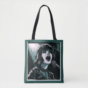 Bolsa Tote Cantora Expressiva Shout It Out Amantes da Música
