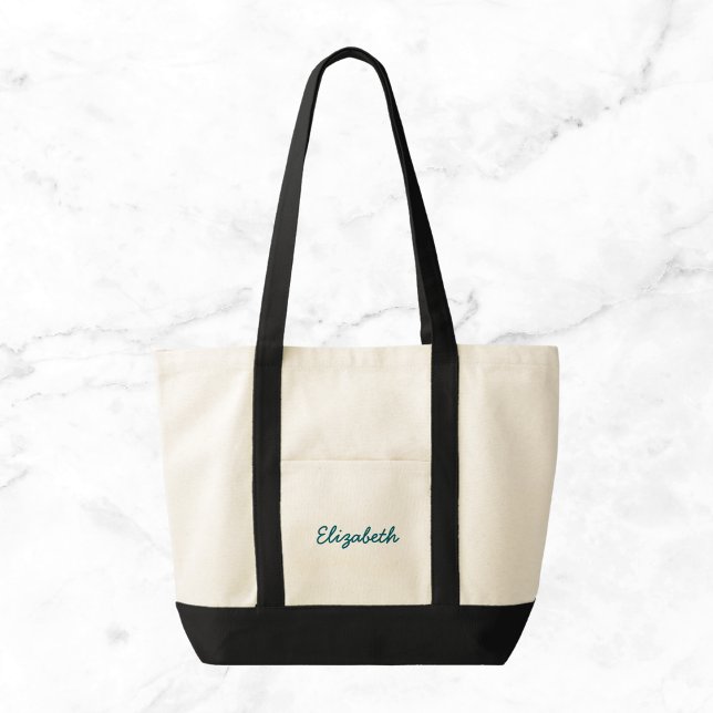 Bolsa Tote Canvas de Nomes Personalizados (Criador carregado)