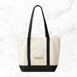 Bolsa Tote Canvas de Nomes Personalizados<br><div class="desc">Carregar seus pertences em estilo com este nome personalizado canvas tote bag. Criado tanto por durabilidade quanto por charme, é espaçoso o suficiente para guardar sua essência diária — seja em direção ao escritório, à academia, ou ao mercado do agricultor. Personalize-o com qualquer nome, monograma ou palavra especial para realmente...</div>