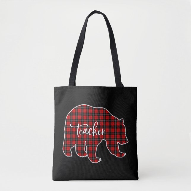 Bolsa Tote Canvas de Professores de Natal feminino (Frente)