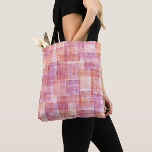 Bolsa Tote Canvas Vermelha Cor-de-rosa, textura laranja, orgu