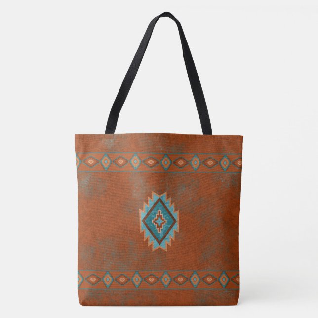 Bolsa Tote Canyons do Sudoeste Diamante (Frente)