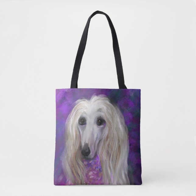 BOLSA TOTE CÃO AFEGÃO     (Frente)