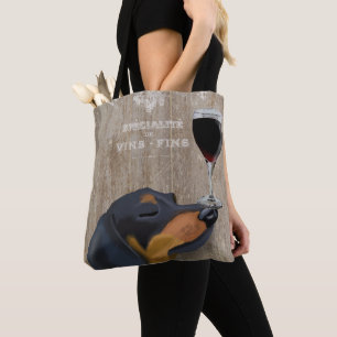 Bolsa Tote Cão Au Vin Dachshund