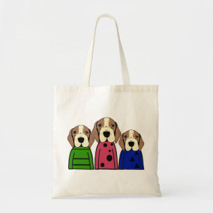 Bolsa Tote Cão bonito da família do lebreiro