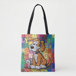 Bolsa Tote Cão Cartoon