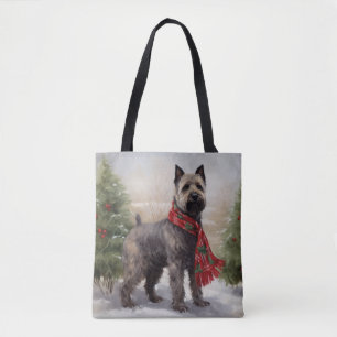 Bolsa Tote Cão Chesapeake no Natal da Neve