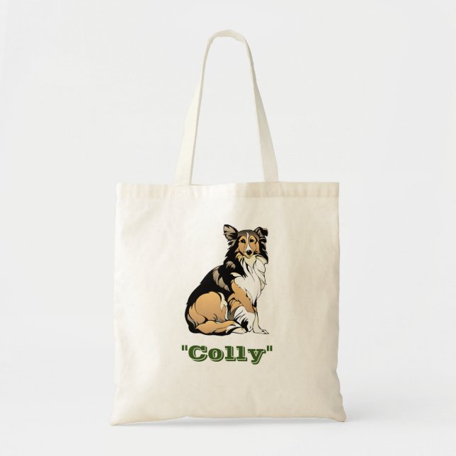 Bolsa Tote "#Cão#Colly" Saco de Toques (Frente)