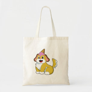 Bolsa Tote Cão com sorvete de Waffle