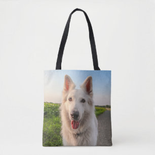 Bolsa Tote Cão-de-bico-branco