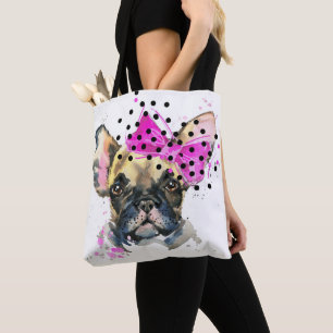 Bolsa Tote Cão de Bull do francês de Cutie