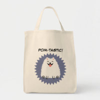 Cão de Cartografia Branco Funny Pomeranian