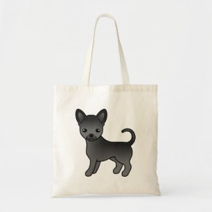 Bolsa Tote Cão-de-cartoon Casaco Chihuahua-Cinto Negro