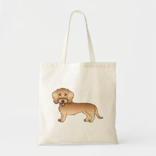 Bolsa Tote Cão de Cartoons de Dachshund Cute de Whaten Wire