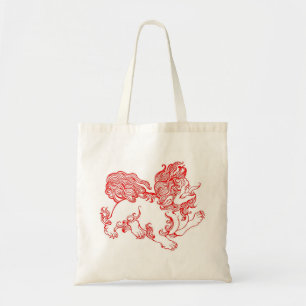 Bolsa Tote Cão de Fu, cão de Foo