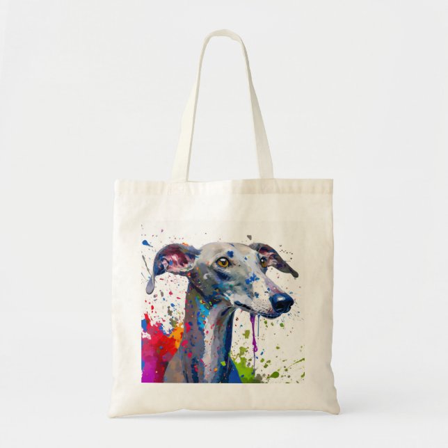 Bolsa Tote Cão de Greyhound (Frente)